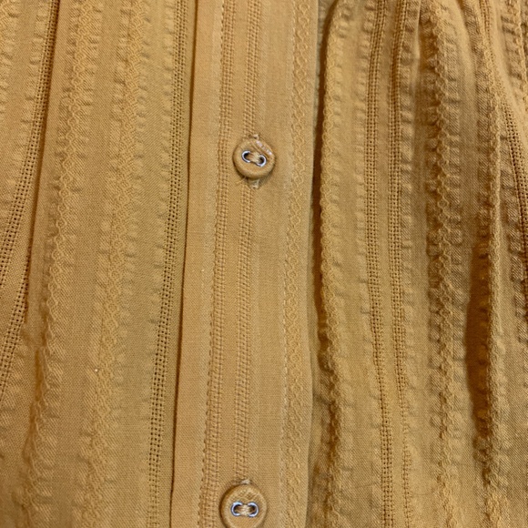 NWT LC Lauren Conrad Gold Blouse Puffy 3/4 Sleeves Women's XL - Picture 15 of 16